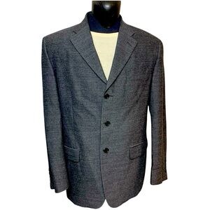 Missoni Wool Tweed Sport Coat Men 44 Charcoal Gray Single Breasted Blazer Italy